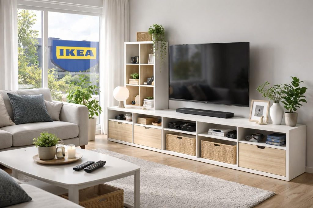 découvrez le top 10 des accessoires indispensables ikea pour optimiser et sublimer votre meuble tv. astuces pratiques et idées déco pour un salon organisé et tendance.